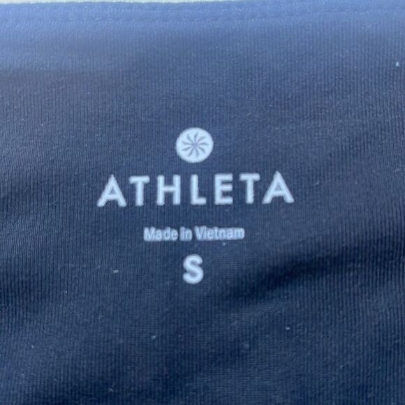 Athleta Drifter moto style leggings with herringbone pattern. S - Picture 8 of 11